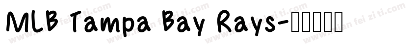 MLB Tampa Bay Rays字体转换